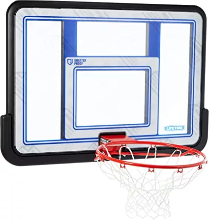 Lifetime 73650 Shatterproof Backboard and Rim Combo Kit